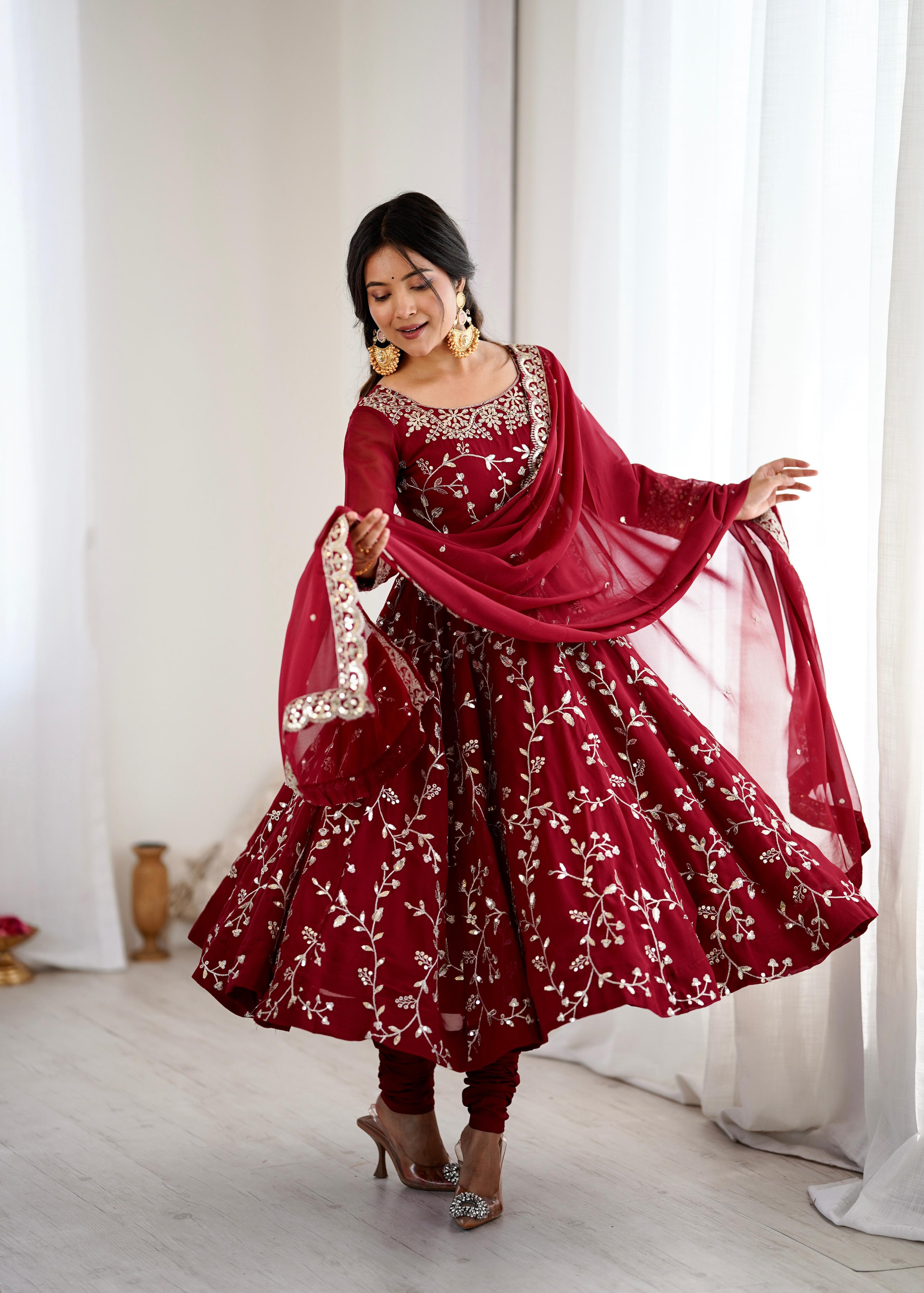 Maverick Fusion Women’s Ethnic Anarkali Gown